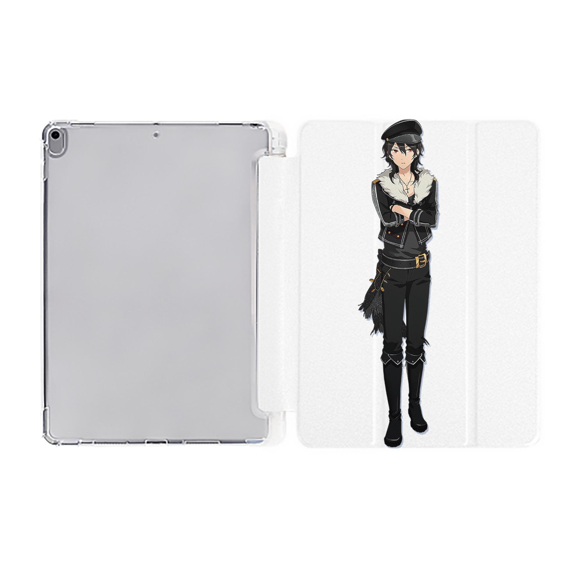 （画像用） あんさんぶるスターズ! Ensemble Stars IPad ケース ペン収納付き 三つ折りスタンド PUレザー×シリコン 対応機種9.5/10.5/10.9インチ